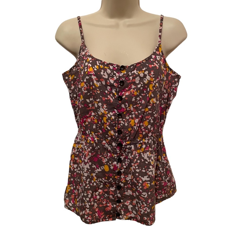 Kirra Pacsun Spaghetti Strap Blouse Top Shirt 100% cotton size Medium